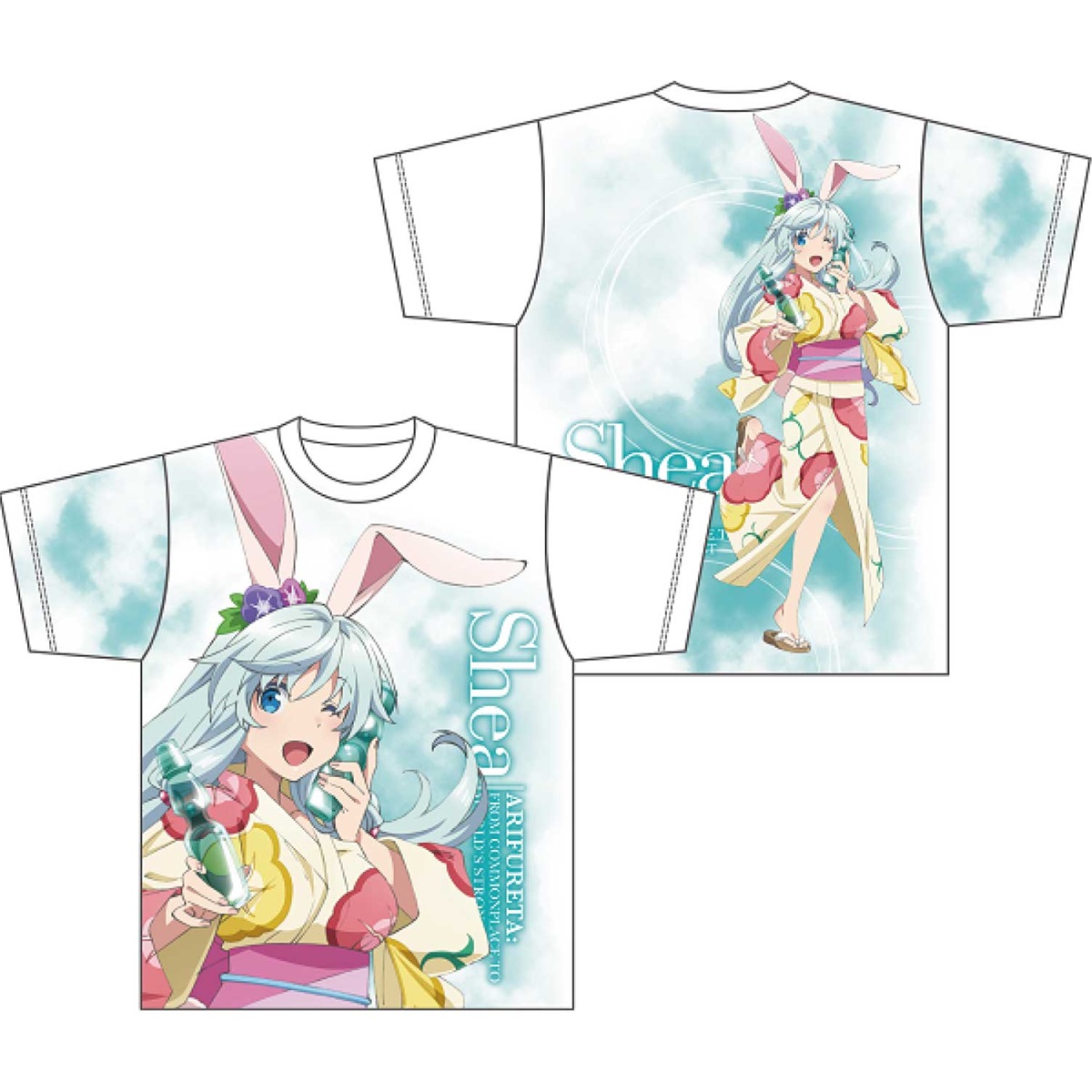 ユエ フルグラフィックTシャツ ホワイト フリーサイズ ありふれた職業で世界最強 描き下ろしユエ フルグラフィックTシャツ [ありふれた職業で世界