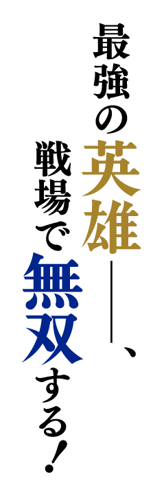 最強の英雄――、戦場で無双する！